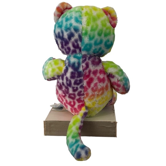 Build-A-Bear Lisa Frank Inspired Rainbow Color Leopard Print Plush Animal - Picture 2 of 10
